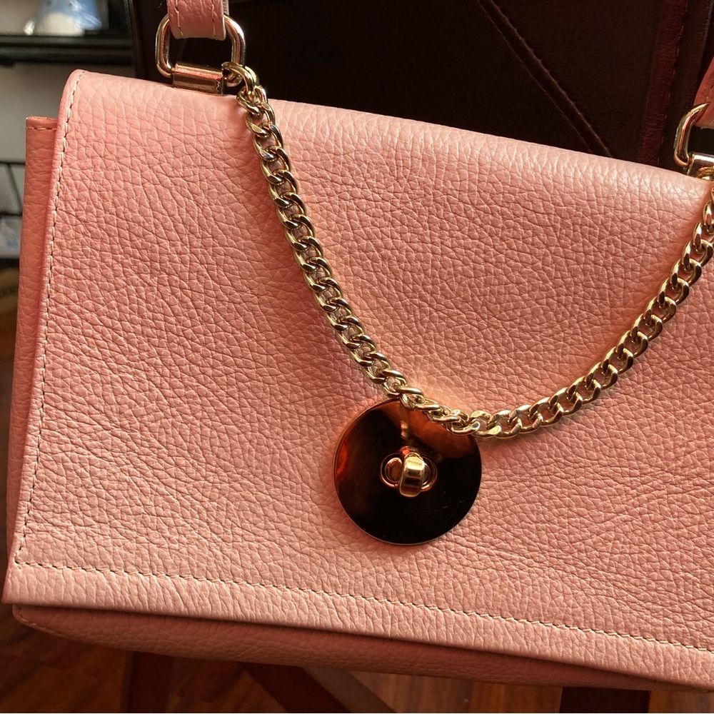 🔥Price drop $60🔥 Andrea Cardone Genuine Italian Leather pinkish crossbody